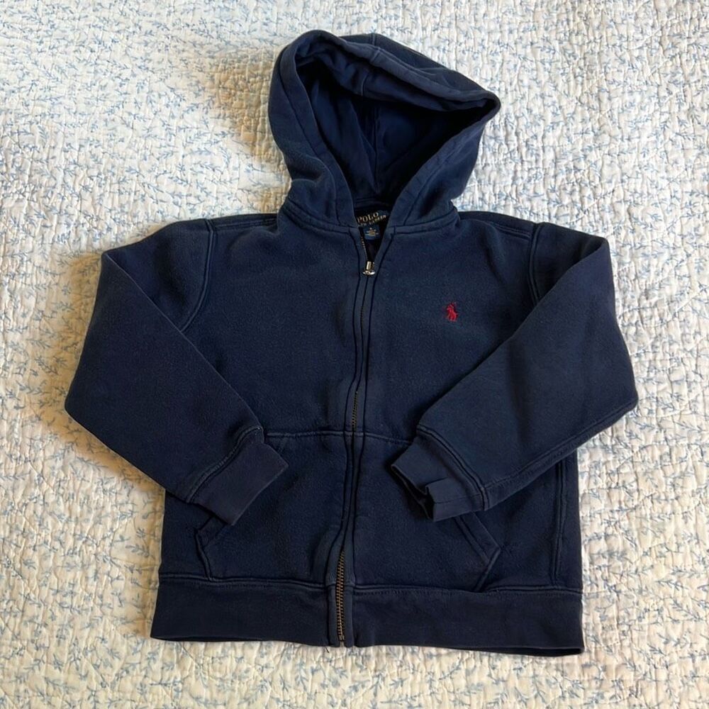 Ralph Lauren polo‎ size 6 navy blue boys zip up